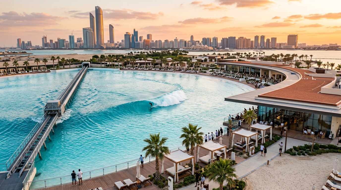 Surf Abu Dhabi Artificial Wave Pool Facility Hudayriyat Island UAE